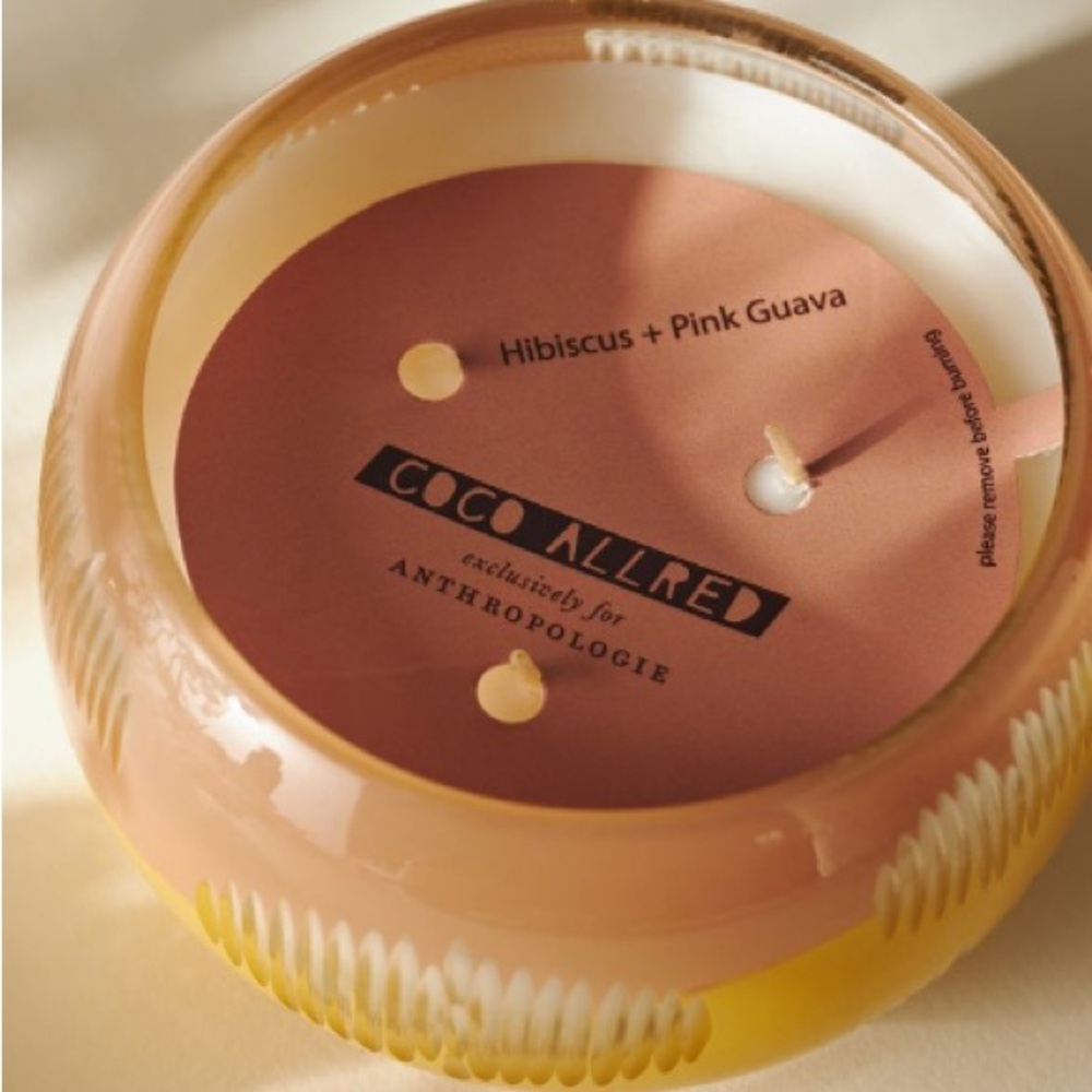 Anthropologie Coco Allred Decorative Glass Candle NWT - Picture 2 of 10
